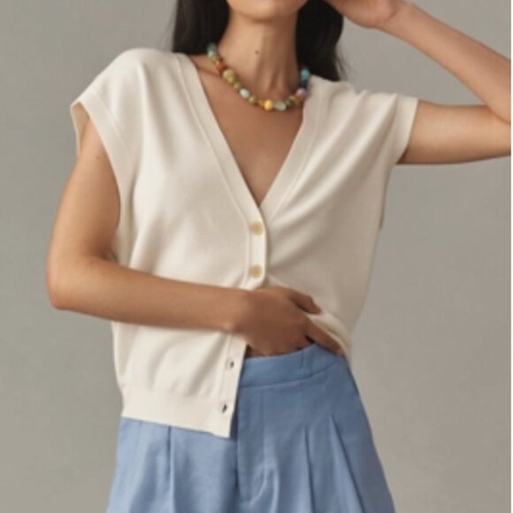 The Avery Pleated Trouser Shorts by Maeve: Short Edition - Picture 1 of 4